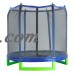 Upper Bounce 7-Foot Trampoline, with Safety Enclosure, Blue/Green   554009567